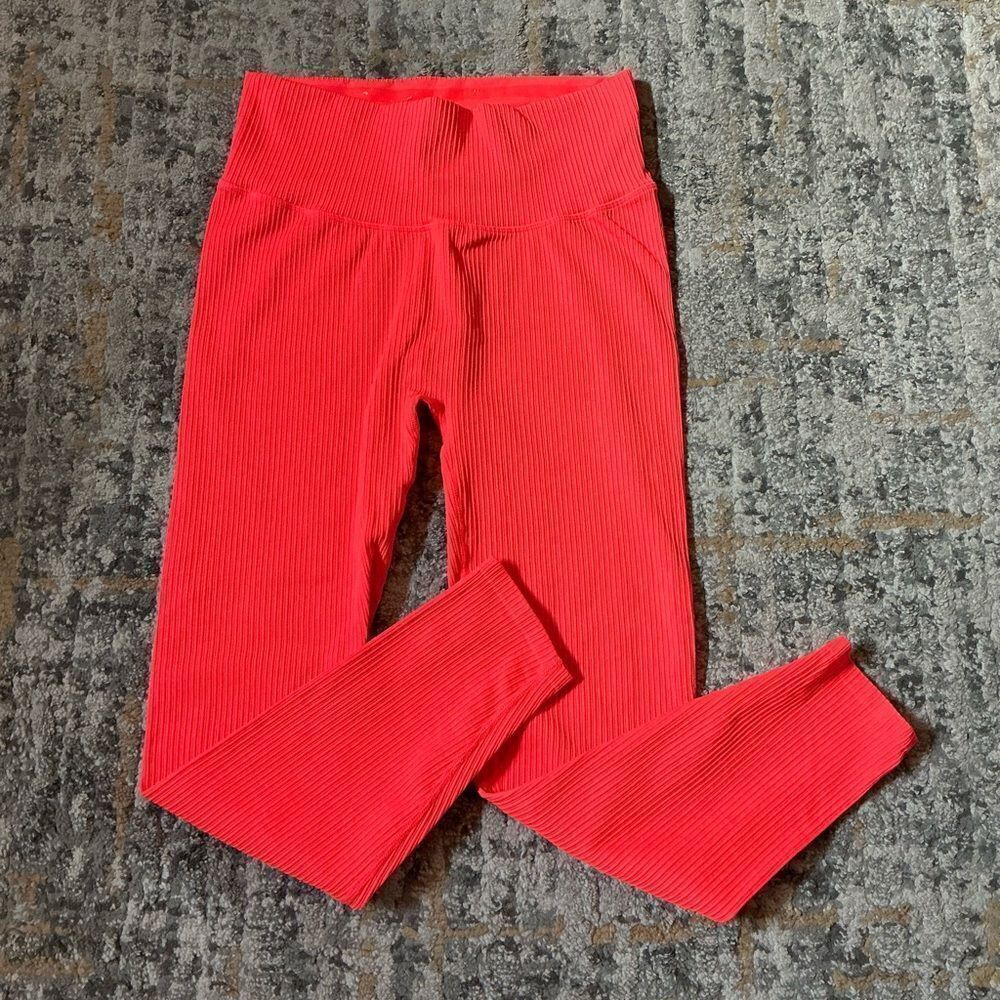 GOOD AMERICAN RIBBED LEGGINGS! EUC! SIZE 3/4